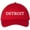 Red, variant on Detroit Dad Hat Classic Embroidered Proud Detroit Michigan 100% Cotton Adjustable Baseball Cap (Red)