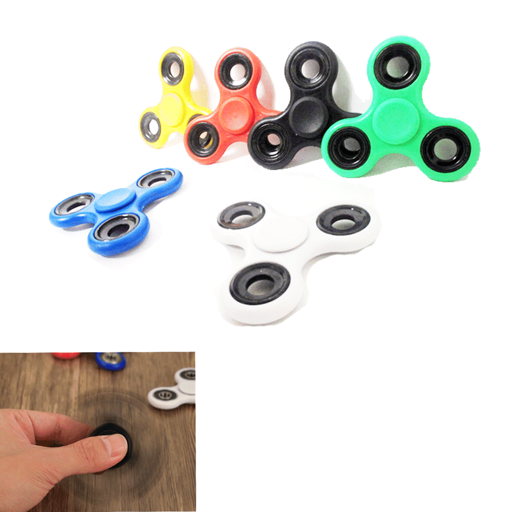 Stress Relief Hand Spinner and Spinning Fidget Desk Toy Focus-Red Green Yellow