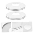thumbnail image 3 of Minkissy Above-Ground Pool Ladder Cover 2Pcs Silver Square Protective Plate For Homes And Offices, 3 of 7