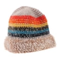 thumbnail image 2 of Plush Bucket Hat For Women Crochet Knitted Fashion Casual Floppy 54-58cm Warmth 1Pack, 2 of 4