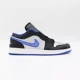 thumbnail image 3 of 553558-007 N I-K-E A i r-Jor-dan 1 Low Black Game Royal Metallic Platinum (Men's), 3 of 6