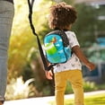 thumbnail image 2 of Brica Mochila de seguridad para niños pequeños con arnés y correa By-My-Side, búho, azul, 2 of 3