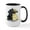 White/Black Inside, variant on CafePress - Black Fawn Pug Large Mug - 15 oz Ceramic Large White Novelty Mug