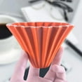 thumbnail image 5 of Origami Pour-Over Dripper - Handmade Ceramic Coffee Filter Basket, 5 of 11