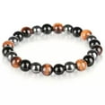 thumbnail image 4 of K-KED Bead Bracelet Women Natural Tiger Eye Hematite Obsidian Spiritual Healing 8mm, 4 of 5