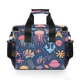 thumbnail image 7 of FORMRS Insulated Cooler Bag 24 Cans Capacity Soft Leakproof Lunch Box with Side Pockets, Pink Jellyfish, 7 of 7