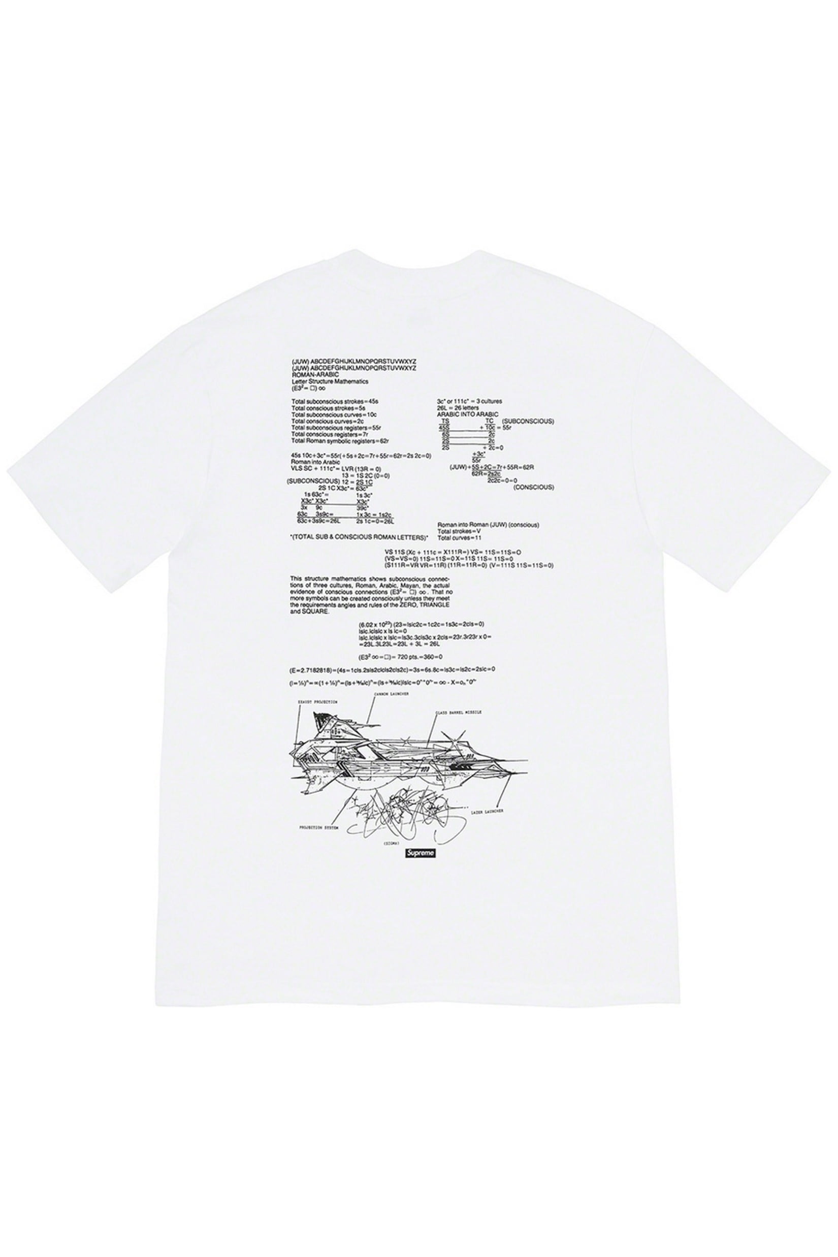 supreme rammellzee tee white