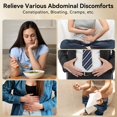 thumbnail image 4 of Stomach Massager for Digestion, Abdominal Massager with Heat, Electric Hands-Free Belly Massage Machine to Relieve Bloating, Period Pain and Constipation, 4 of 10