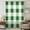 Green, variant on Grey Plaid Sheer Curtains 45 Inches Long, Spring Summer Farmhouse Buffalo Checkered Light Filering Curtains, Breathable Simi Curtain Privacy Drapes for Kitchen Bathroom Small Window Treatment
