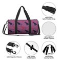 thumbnail image 3 of Sigee Leopard Print Printed Multi-compartment Sports Gym Bag for Men and Women Large Capacity Travel Bag, Overnight Bag, 3 of 8