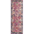 thumbnail image 3 of Mark&Day Area Rugs, 3x8 Isabella Traditional Burgundy Runner Area Rug, Blue Beige Grey Carpet for Hallway, Kitchen, Bedroom or Living Room (2'7" x 7'3" Runner), 3 of 10