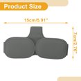 thumbnail image 4 of Clip para gafas de sol en el parasol del coche Unique Bargains, soporte magnético de cuero PU gris, 4 of 7