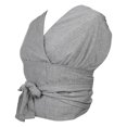 thumbnail image 1 of Portabebés para exteriores, portabebés ajustable, eslingas, correas para envolver, portabebés para recién nacidos y bebés, niñas, niños, bebés de 8 a gris L SM SunniMix portabebés, 1 of 8