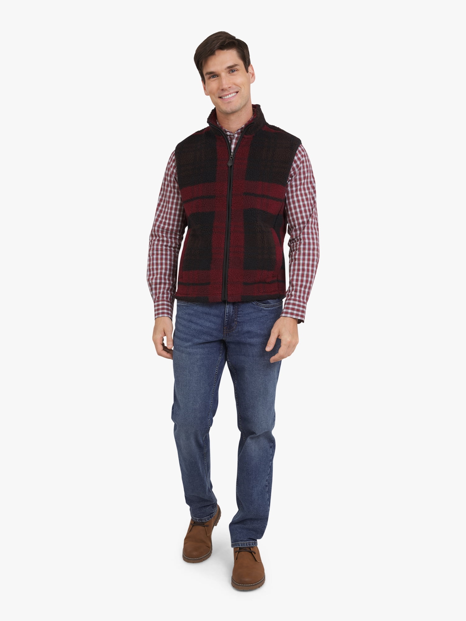 Chaps Men's & Big Men's High Pile Fleece Sherpa Vest, Sizes S-3XL