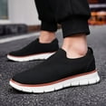 thumbnail image 5 of LILYCHAN Mens Casual Canvas Loafers Shoes Oxfords Shoes Knit Dress Shoes Comfortable Slip-on Shoes, 5 of 7