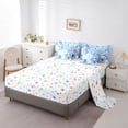 thumbnail image 5 of Castle Fairy Blue Axolotl Twin Bedding Sets,Floral Salamander Bedding Comforter Set, 5 of 8
