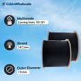 thumbnail image 2 of 1000ft Black 24-Strand Fiber Optic Cable Multimode 50/125 OM3, Corning ClearCurve, Plenum Rated, Indoor/Outdoor High-Speed 10G Networking, 2 of 8