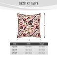 thumbnail image 2 of KLL Guitar Skull rock Decorative Throw Pillow Covers Velvet Soft for Couch Sofa Bedroom Living Room Outdoor (No pillow core)- 20"x20", 2 of 5
