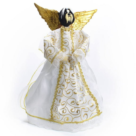 Shih Tzu Angel Christmas Tree Topper