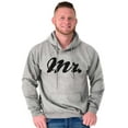 thumbnail image 5 of Mr Husband To Be Newlywed Groom Hoodie Hooded Sweatshirt Men Brisco Brands L, 5 of 6