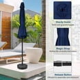 thumbnail image 4 of Mesa exterior Simple Deluxe de 2,3 m con sombrilla para patio, con inclinación y manivela, 4 of 7