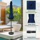 thumbnail image 4 of Mesa exterior Simple Deluxe de 2,3 m con sombrilla para patio, con inclinación y manivela, 4 of 7