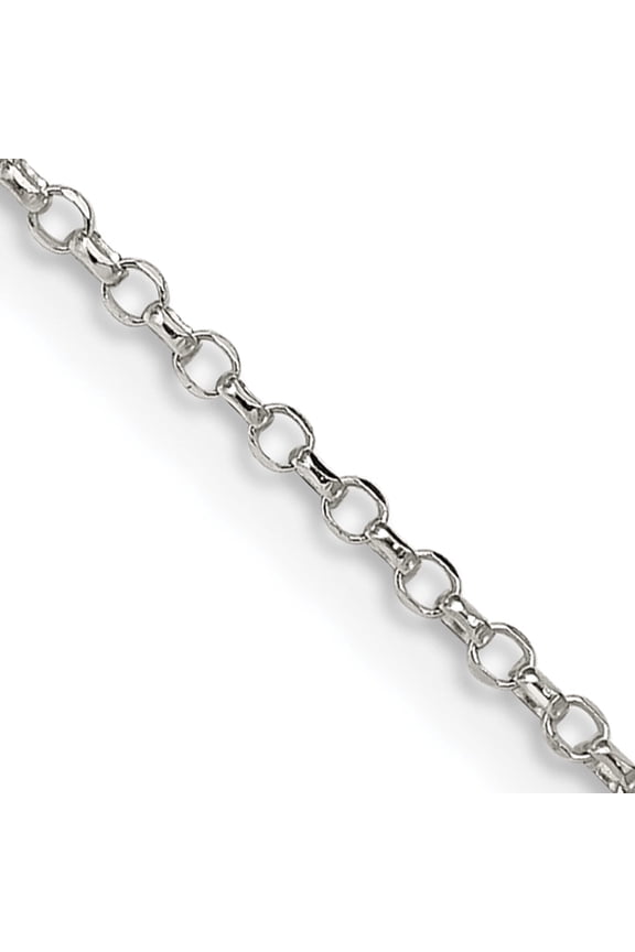 Sterling Silver 1.5mm Diamond-Cut Cable Chain (22 X 1.5) Made In Italy qhc022-22
