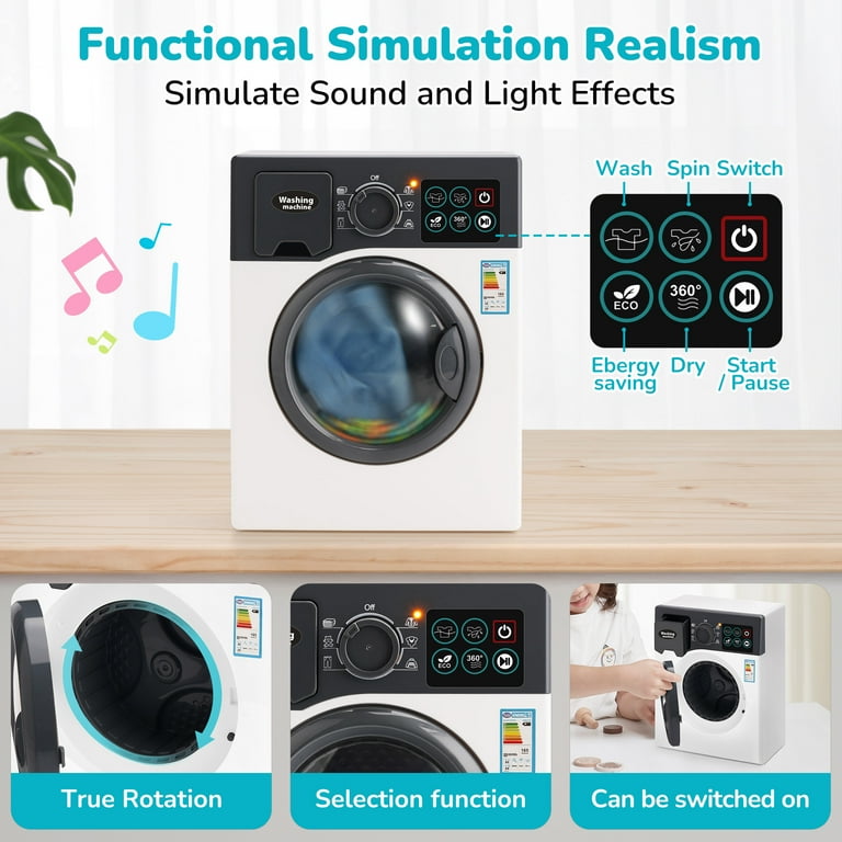 その他 emDASH x SNKRDUNK SoftVinyl Toy llic SQNOX Washing Machine Toy for Kids 2+, Toddler Playset, Realistic