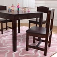 thumbnail image 3 of KidKraft Wooden Farmhouse Table & 4 Chair Set, Espresso, 3 of 8