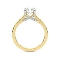 thumbnail image 5 of IGI Certified 3 Carat Cushion Shape Lab Grown Diamond Engagement Ring | 14K Yellow Gold | Agnes Criss Cross Prong Solitaire Diamond Ring | FG-VS1-VS2 Quality Friendly Diamonds, 5 of 6