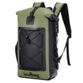 thumbnail image 1 of Mochila impermeable Iculbag Dry Bag 30 L con tapa enrollable, color verde, 1 of 6