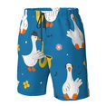 thumbnail image 5 of Disketp Men'S Swim Trunks Hawaiian Breathable Surf Beach Swimsuits Mesh Lining Beach Shorts With Pockets-Cartoon Goose, 5 of 9