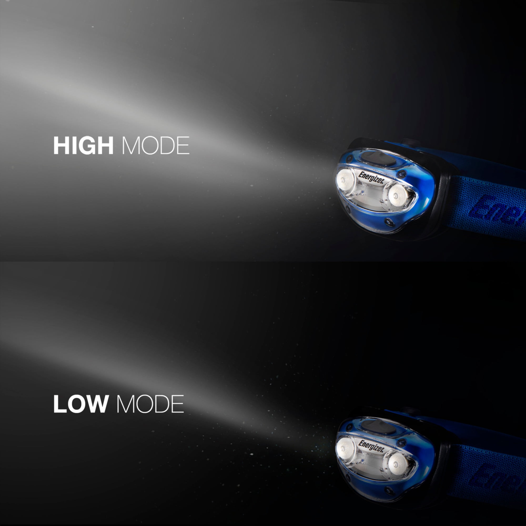 (2 pack) Energizer Vision LED Headlamp, Bright 200 Lumens, for Camping, Running, Jogging, Hunting, Hiking and Reading, 3 AAA Batteries Included
