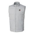 thumbnail image 2 of Men's Cutter & Buck Gray Florida State Seminoles Vault Big & Tall Stealth Hybrid Windbreaker Full-Zip Vest, 2 of 3