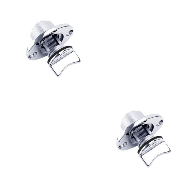 Riwesomey Escurridor de barco de popa ovalado de acero inoxidable, tapón de popa, anillo de sellado marino antidesbordamiento resistente a la corrosión, Negro 2piezas Riwesomey CBP156034