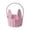 Pink, variant on Woven Easter Bunny Basket - Eco-Friendly Rattan Handwoven Easter Basket with Bunny Ears, Perfect for Easter Decor, Easter Gifts, Storage, and Home/Desk Decor, Blue