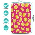 thumbnail image 5 of Fresh Lemon Dish Drying Mat, Retro Vintage Yellow Fruit Print Absorbent Kitchen Mat, 5 of 7