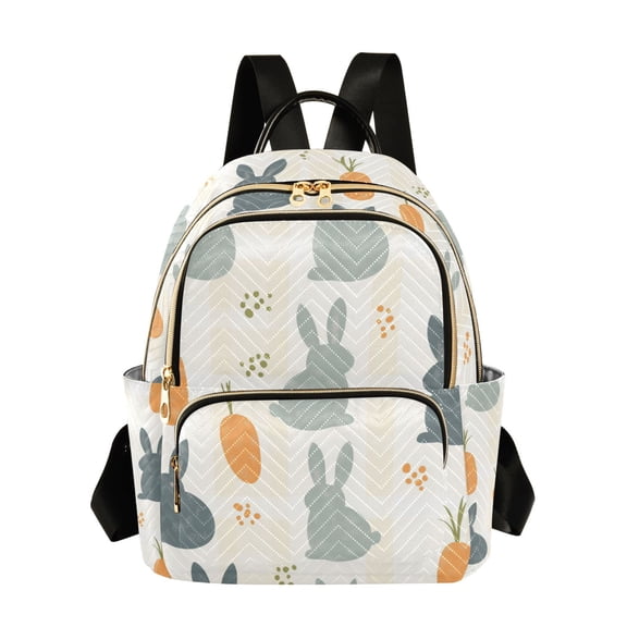 FORMRS Mini Backpack Purse for Women Travel Daypack Casual Shoulder Bag, Whimsical Rabbits