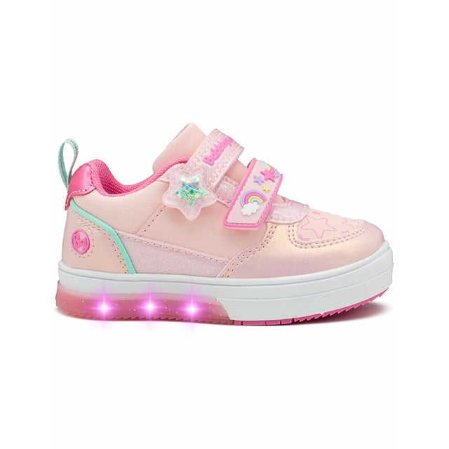 Tenis Bubble Gumers Luces Led Para Niña Antiderrapante 14-21 rosa 20