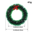 thumbnail image 2 of KUNPENG Christmas Wreath for Condo 10" Xmas Wreath for Front Door Outdoor Indoor Holiday Home Decorations, 2 of 3