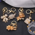 thumbnail image 4 of Llaveros de moda con lazo de Koala para mujer y niña, llaveros con diamantes de imitación brillantes, Cartera de bolso, adorno colgante, regalos, 4 of 4