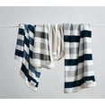 thumbnail image 5 of Nautica  Home Collection  Throw-Super Soft  Cozy Micro Flannel Fleece, Medium Weight  Luxuriously Warm, Perfect for Bed or Couch, 50 x 60, Navy 50 x 60 Navy, 5 of 7