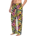 thumbnail image 6 of Honiee Colrful Tropical Leaves for men - a sleek fusion of Straight Pajama Pants, versatile Lounge Pants, and cozy Sleepwear, all rolled into one-Medium, 6 of 6