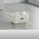 thumbnail image 4 of Cesta de almacenamiento de plástico para lavandería, baño o dormitorio. Organizador multiusos para ropa, toallas, juguetes y objetos pequeños. Contenedor compacto con asas para el hogar, dormitorio,, 4 of 6