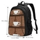 thumbnail image 5 of Fotbe Coffee Cafe Cup Mochila con Estampado y Puerto USB para Hombre y Mujer, Mochila Antirrobo, Mochila de Viaje, Mochila Escolar, Mochila Universitaria, 5 of 7