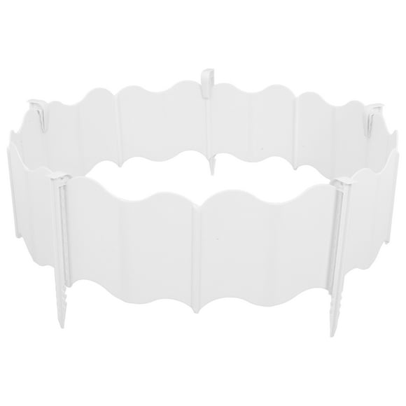 KAKOWELY garden edge border 1 Set Of Garden Fence Border Decorative Garden Edging Flower Bed Fencing Plastic Lawn Fence Garden Border Edging Fence Landscaping Edging