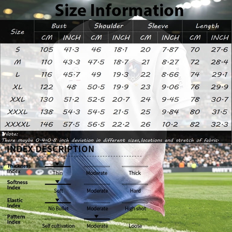 【wcs2026サンフランシスコ】サッカージャージ　XLサイズ Soccer Cup 2026 Jersey for Men, Crew Neck Short Sleeve France