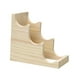 thumbnail image 2 of Portabotellas de madera, expositor para bar, despensa, escritorio, etc. Color madera de 3 ranuras, 2 of 9