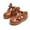 FG04-Brown, variant on Girls Flat Mary Jane Shoes School Party Dress Ballerina Shoe (Toddler/Little Kids) Nude-9M