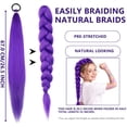thumbnail image 4 of Guvpev G'irls Popular Singer Halloween Costume - Pop Idol Group Fantasy Stage Cosplay Outfits with Jacket, Shorts & Purple Hair Extension for Birthday Party & Halloween Cosplay Dress Up, 4 of 7